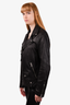 All Saints Black Lamb Leather Moto Jacket Size S Mens