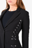 Altuzarra Black Lace-Up Blazer Size 36