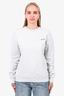 Ami Grey Logo Crewneck Sweater Size S