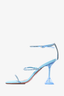 AMINA MUADDI Blue Rhinestone 'Gilda' Heels Size 38