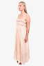 Anaak Light Pink Rouched Flowy Long Sundress Size 2