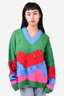 Anderson Bell Blue/Green/Red Crewneck Sweater Size M