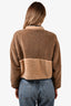 Anine Bing Two Tone Brown Teddy Sweater Size S