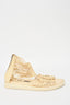 Ann Demeulemeester Cream Leather Sandals Size 36
