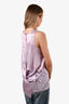 Ann Demeulemeester Lilac Purple Silk Sleeveless Top Size 38