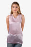 Ann Demeulemeester Lilac Purple Silk Sleeveless Top Size 38