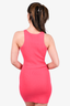 Anna Quan Pink Ribbed Sleeveless 'Nikita' Bodycon Dress Size 6