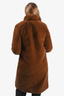 Apparis Brown Faux Fur Coat Size XS