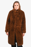 Apparis Brown Faux Fur Coat Size XS