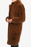 Apparis Brown Faux Fur Coat Size XS