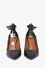 Aquazzura Black Leather Strappy Pumps Size 39