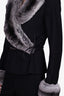 Armani Black Fur Blazer Size 40
