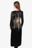 Attico Black/Gold Embellished Cut-Out Sleeve Dress Size 0