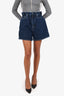 Ganni X Levi's Blue Denim Mini Shorts Size 27