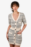 Ba&sh White/Grey Knitted Dress Size 1