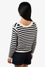 Ba&sh White and Black Striped Cardigan Size 1