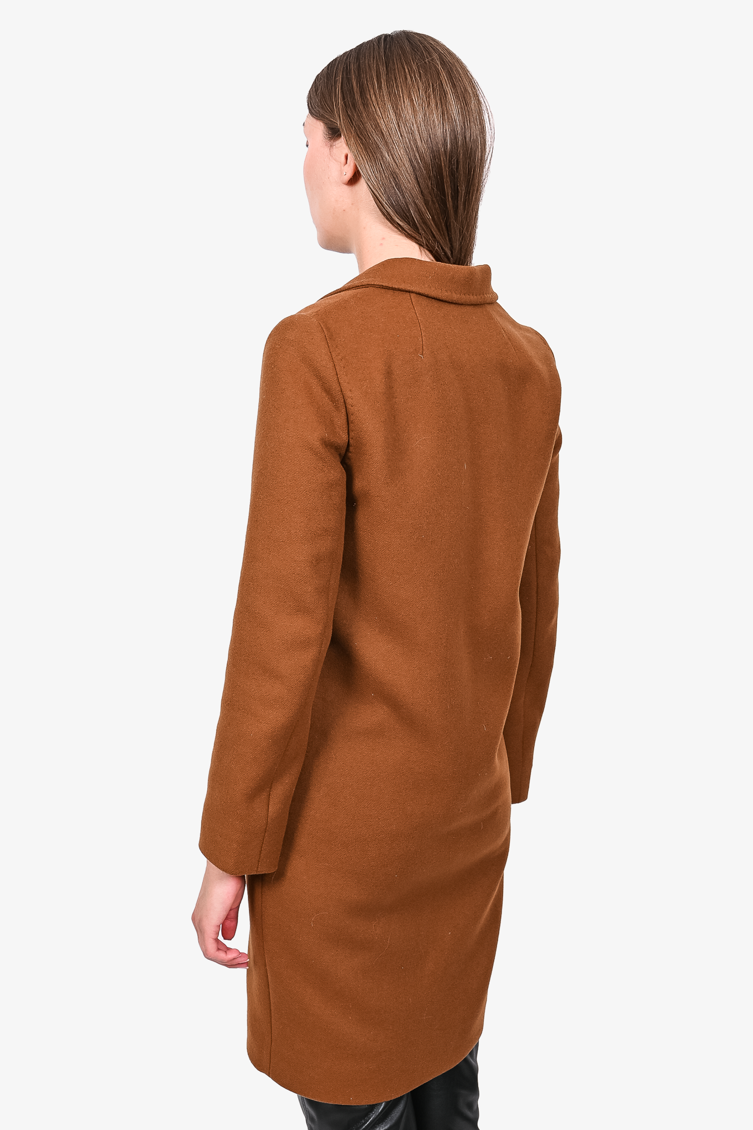 Babaton Brown Wool Stedman Coat Size XXS