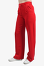 Babaton Red Pleated Trousers Size 0