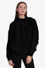 Balenciaga Black Cut Out Sweater w/ Wrap Size 40