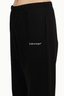 Balenciaga Black Logo Print Track Pants Size M