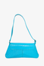 Balenciaga Blue Croc-embossed XX Small Flap Shoulder Bag