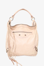 Balenciaga Pink Crinkled Leather Motocross Classic Day Tote Bag