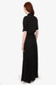 Balmain Black Cotton Button Up Maxi Dress Size 36