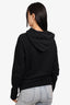 Balmain Black Hoodie with Side Zippers Size X-Small