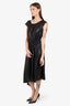 Barbara Bui Black Asymmetrical Smock Sleeveless Dress Size 40
