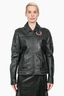 Belstaff Black Leather Studded 'Races' Jacket Size L