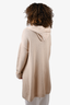 Black Goat Beige Cashmere Hooded Cardigan Size XL