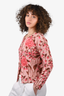 Blumarine Pink Floral Cardigan Est. Size S