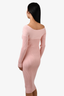 Blumarine Pink Knit Rib Midi Dress Size 6
