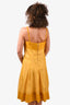 Boss Hugo Boss Yellow Sleeveless Dart Front Pleated Dress Estimated Size M