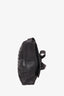 Bottega Veneta Black Leather Intrecciato Messenger Bag