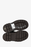Bottega Veneta Black Leather 'Lug' Boots with Brown Sole Size 36.5