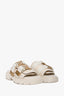 Bottega Veneta Cream 'Flash' Chunky Sandals Size 40