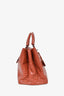 Bottega Veneta Rust Red Woven Leather 'Roma' Tote