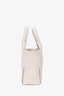 Bottega Veneta White Leather Mini Arco Tote with Strap