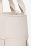 Bottega Veneta White Leather Mini Arco Tote with Strap