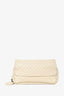 Bottega Veneta White Leather 'Intrecciato' Crossbody Bag
