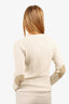Brunello Cucinelli Beige Cashmere Sequin Knit Sweater Size M