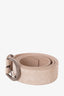 Brunello Cucinelli Beige Suede Beaded Belt Size M