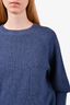 Brunello Cucinelli Blue Cashmere Knit Sweater Size S