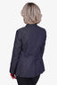 Brunello Cucinelli Blue Denim Cotton Blazer Size 42