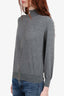 Brunello Cucinelli Grey Wool/Cashmere Zip-up Sweatshirt Size 48