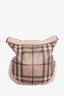 Burberry Brown Smoked Check Parade Tassel Hobo Bag