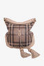 Burberry Brown Smoked Check Parade Tassel Hobo Bag