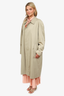 Burberry Beige Button Down Trench Coat