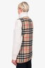 Burberry Beige Nova Check Cashmere/Wool 'Kensigton Warmer' Vest Size 44